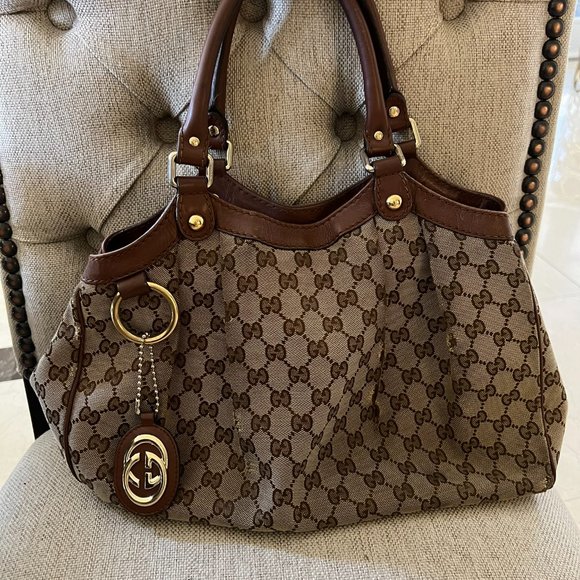 Vintage Gucci Monogram Medium Sukey Tote - Picture 1 of 5